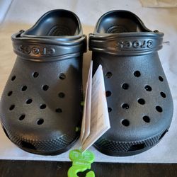 *NEW* Crocs Clogs Black Original Comfort Waterproof Size Men’s 4 Women's 6