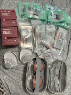 Momcozy M9 Wearable Breast Pump Set + All Replacement Parts