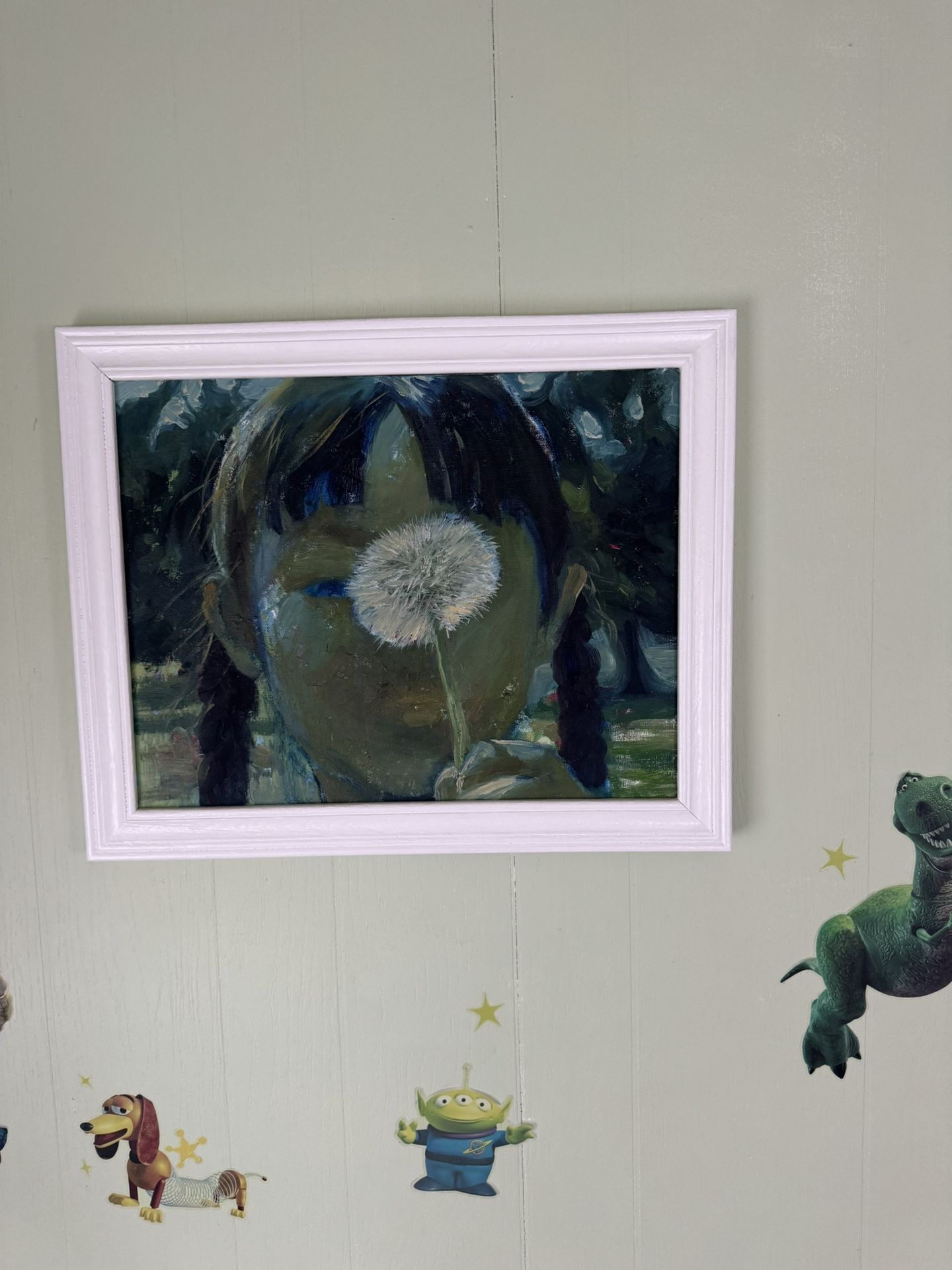 Girl With Flower Oil Painting