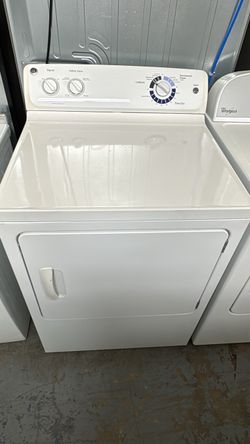 GE White Front-Load Dryer