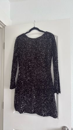 size S sparkly black dress