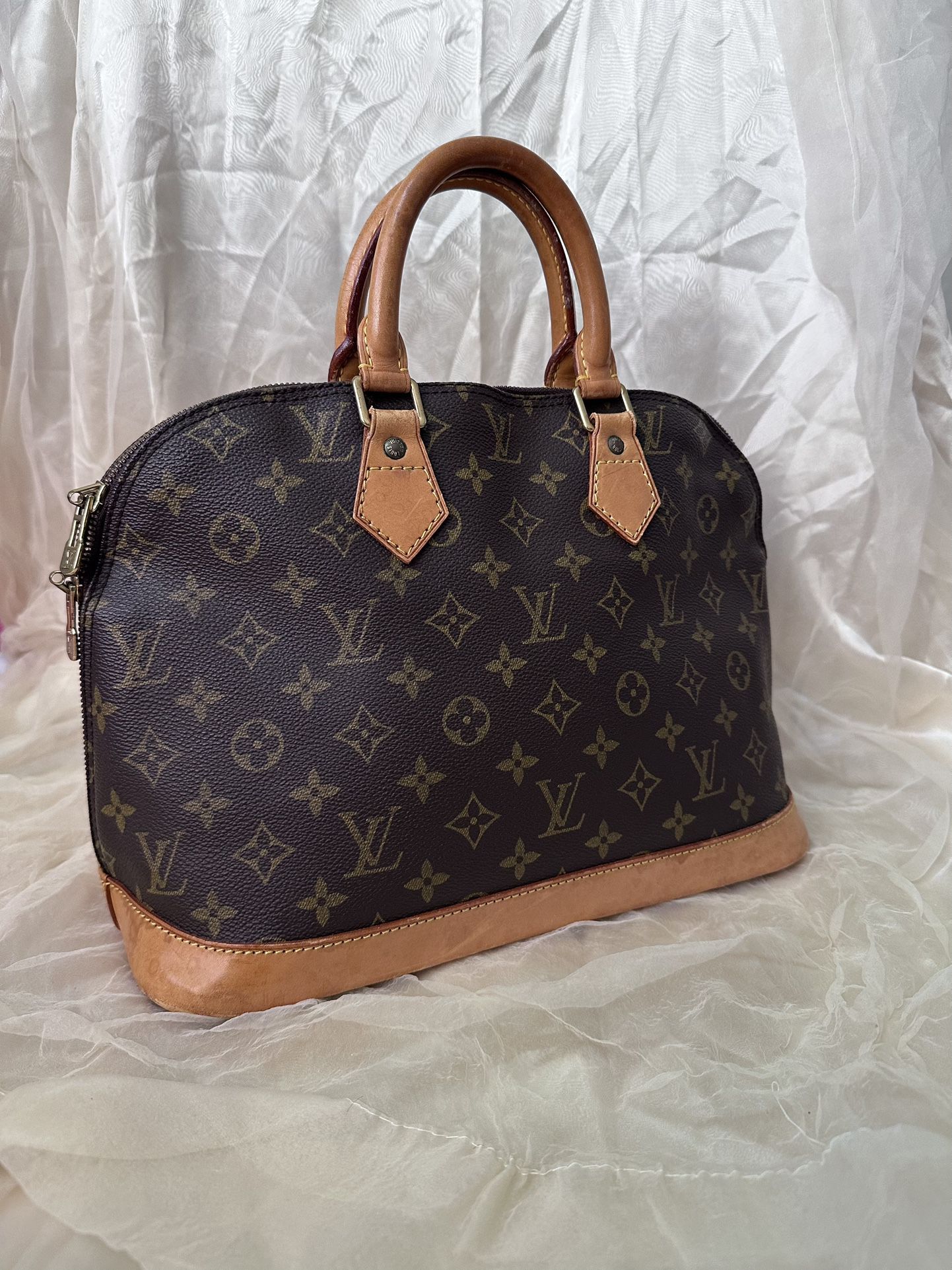 Louis Vuitton Monogram Alma Hand Bag Brown (1998)