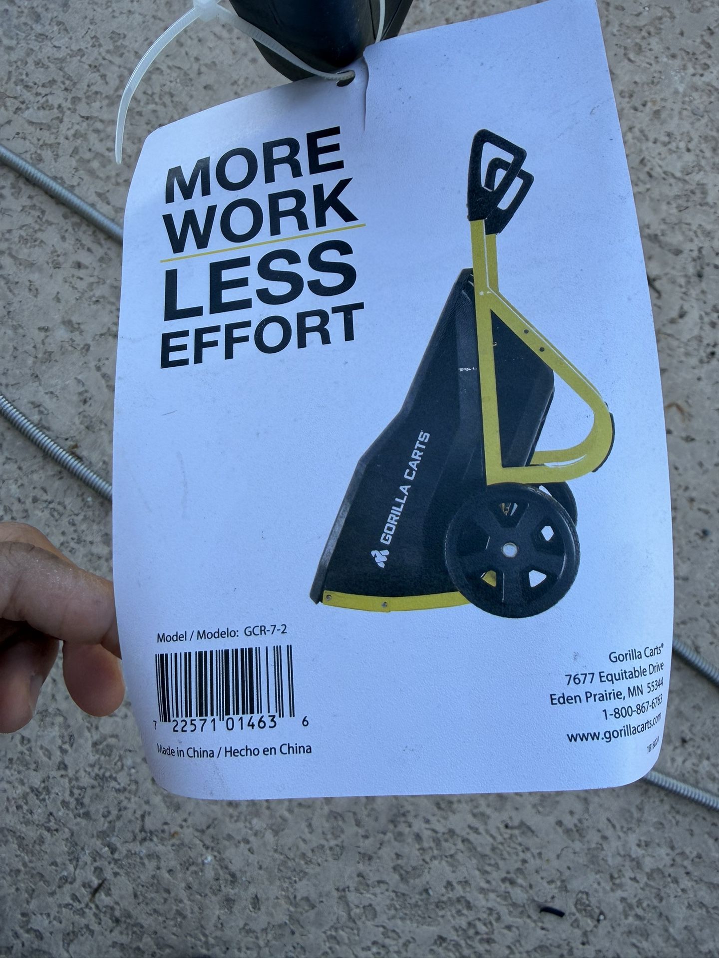 Gorilla Cart Evolution Yard Cart 7 Cu Ft