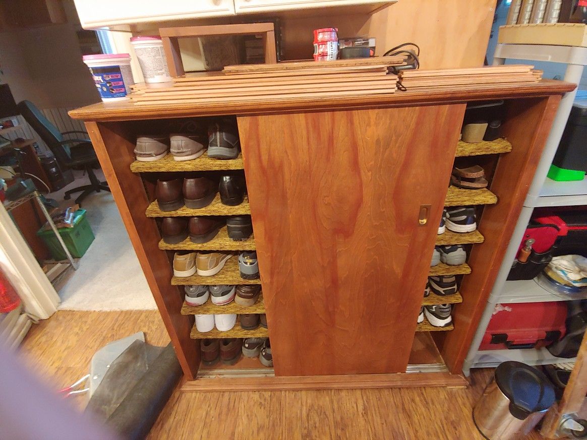 Custom Built Shoe Rack Cabinet