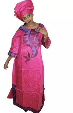Africa embroidery dresses for woman