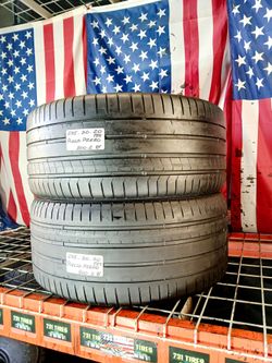 ✔️ Set of 2 Used tires Size: 275/30ZR20 Pirelli P Zero (PZ4)  Max Performance Summer 275 30 20