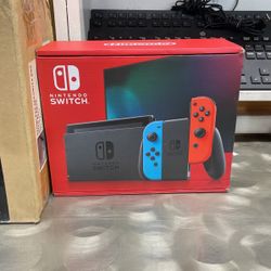Brand New Nintendo Switch Regular Red & blue 