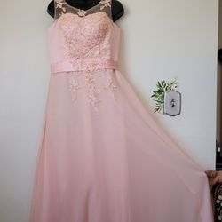 Pink Formal Dress Size M