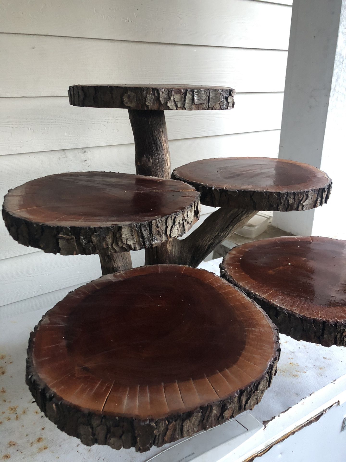Wood cupcake stand or display stand