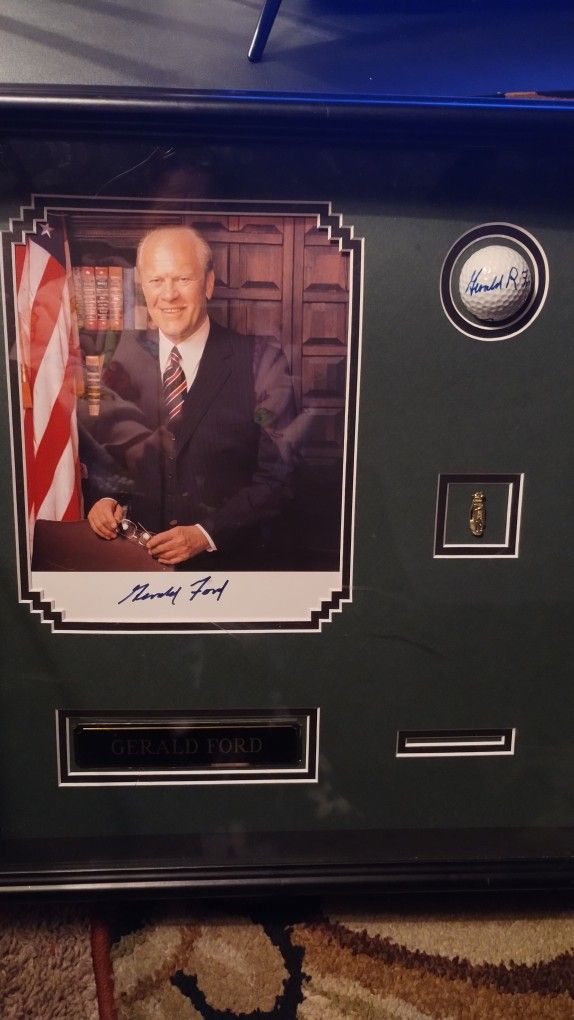President Gerald Ford Memorabilia Signed