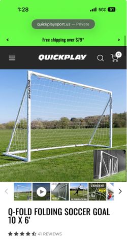 Quick play Soccer Goal post 6 X 10