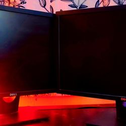 Two Dell Monitors 