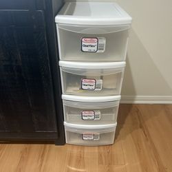 Stereo light 17 quart drawer storage container one for $10 or all four for $25