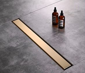 AVSIILE Brushed Gold Linear Shower Drain Kit – $60 OBO