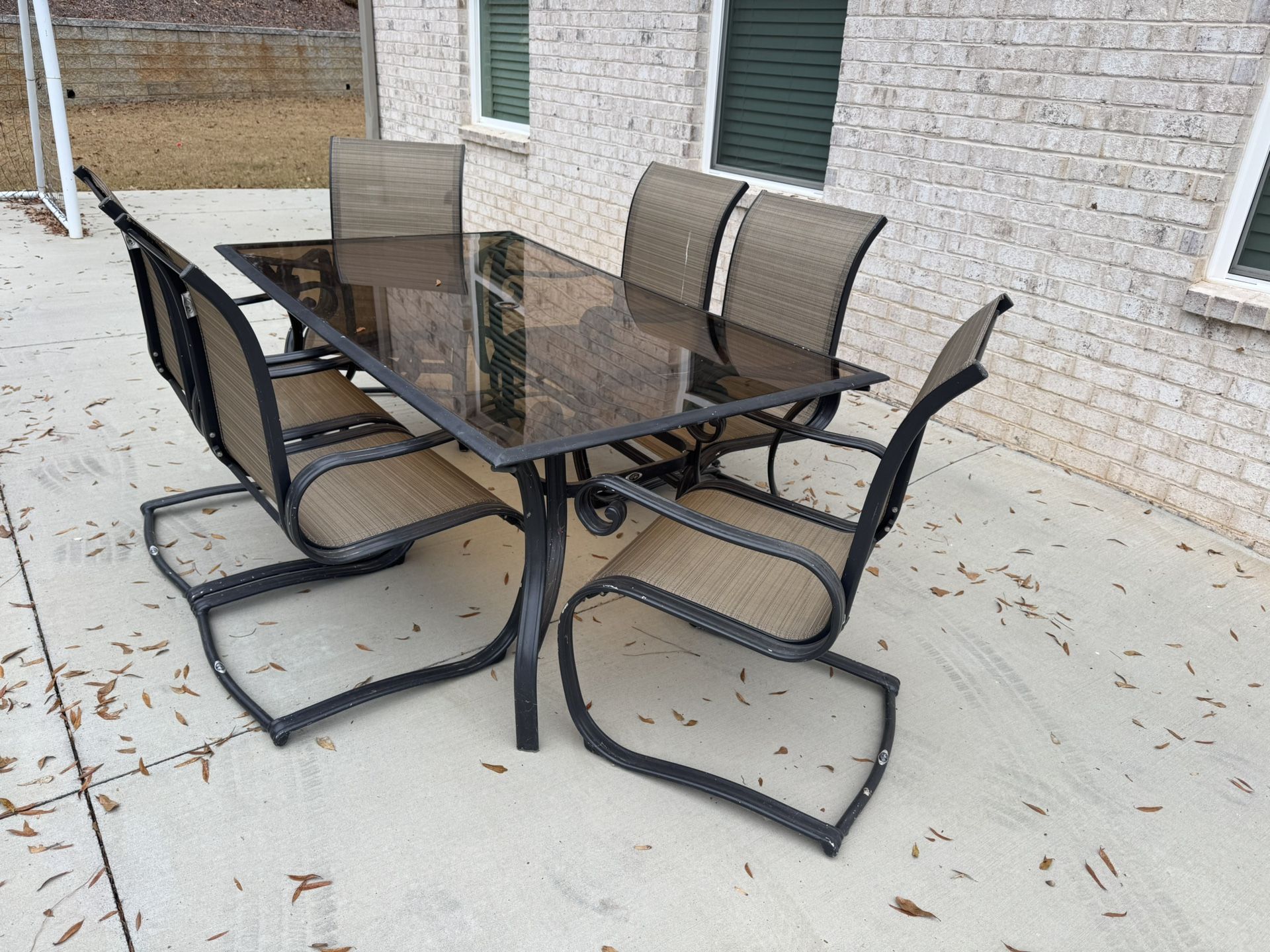 Hampton Bay Patio Table Set With 6 Chairs