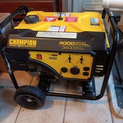 Champion generator, used twice
