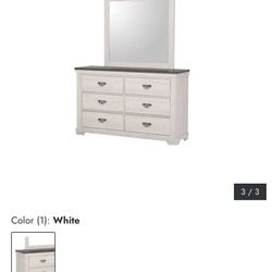 Leighton Rustic Dresser W Mirror 