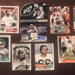 Mixed lot Of 12 Ny Jets Football Cards-GC