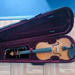 Elegant 4/4 Full-Size Violin with Case - Ready to Play