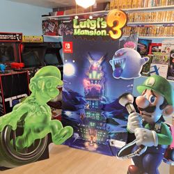 Luigis Mansion 3 Cardboard Store Display Standee Nintendo Switch