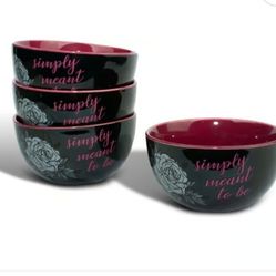 Disney Nightmare Before Christmas.  4 Piece Bowl Set
