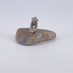 Vintage Prospectors Mining on Natural Rock