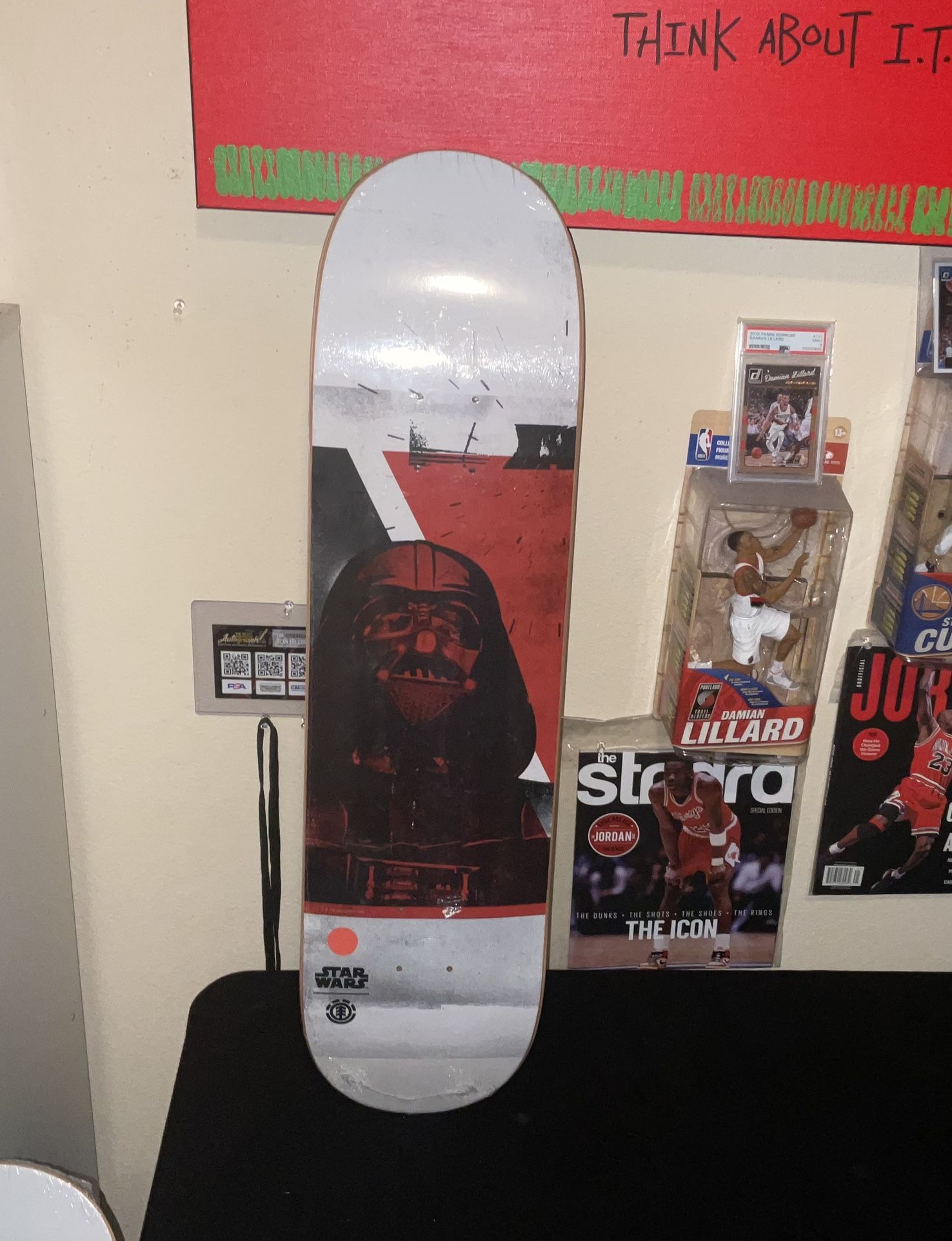 Element Star Wars Darth Vader Skateboard Deck 8.25 NEW
