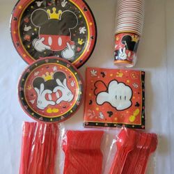 Mickey Mouse Party Supplies For 24 Guests 