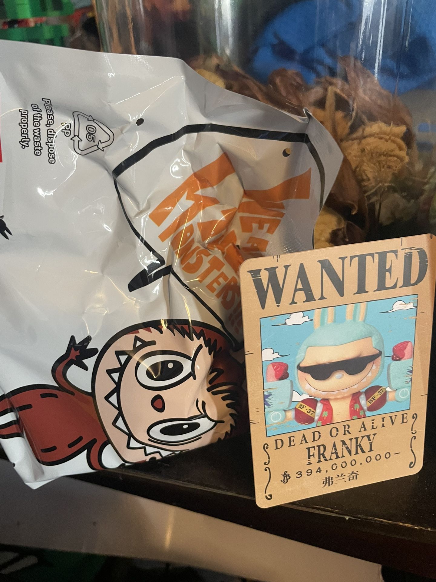 100% AUTHENTIC POP MART The Monsters x One Piece Series Figures - Franky