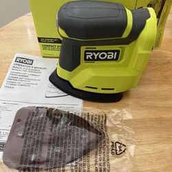 Ryobi 18V Corner Cat Finish Sander. NEW. Tool Only