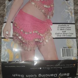COIN SASH  Belly Dancing Hip Scarf Party, Wedding ,Exisotic ,Music