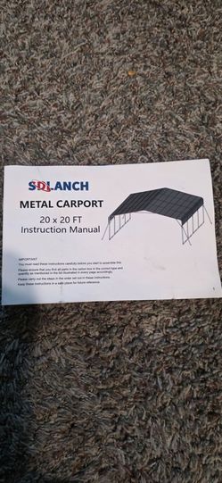 CAR PORT City said I can't put it up. 20'x20' very sturdy, SD Lanch