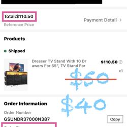 LED Dresser/TV Stand