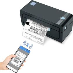 JADENS Bluetooth Thermal Label Printer, Wireless Label Printer- Compatible with iOS, Android, Windows, Mac