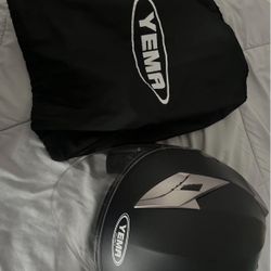 Black Yema Motorcycle Helmet