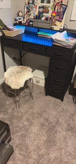 Led computer desk