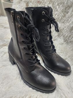 Black Lace Up Boots