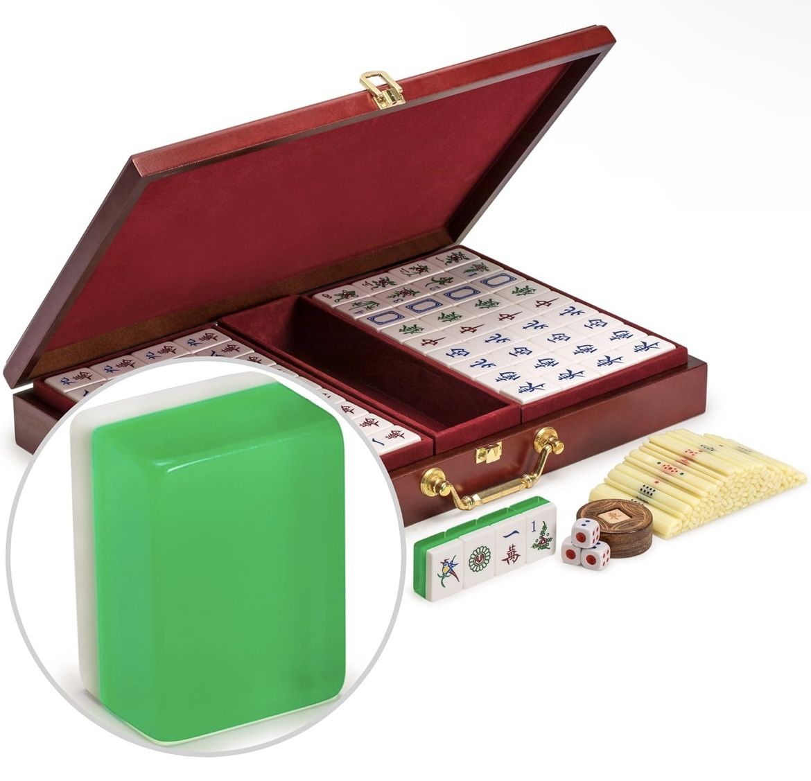 Yellow Mountain Imports Classic Chinese Mahjong Game Set