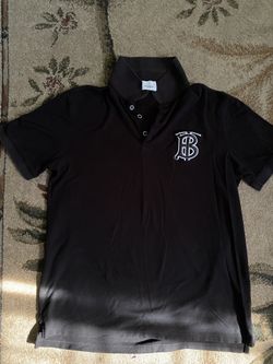 Burberry Black Polo Shirt