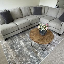 Sectional / Cocktail Table / Rug