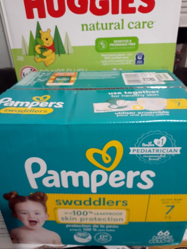 Pampers swaddler Size 7