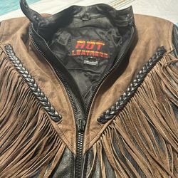 Women’s Motorcycle Leather and Suede Jacket Small