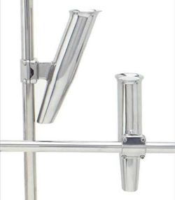 New CE Smith 53610A 316 Stainless Fishing Rod Holder Mid Mount