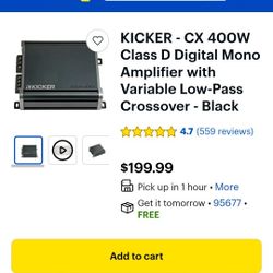 Brand New Kicker Amp 400watts 