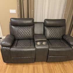 Sofa With 2 Recliners ( New)