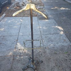 Vintage Brass Valet Wardrobe