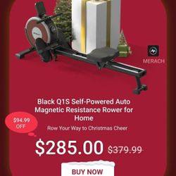 Q1S Self-Powered Auto Magnetic Rowing MACHINE
