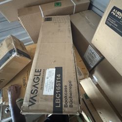 VASAGLE CUSTOS Collection - Bookshelf, 5-Tier Bookcase, Book Shelf, Open Storage Shelf, 9.4 x 23.6 x 52.8 Inches, for Living Room, Home Office, Dinnin