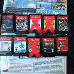 Nintendo Switch Games $15  to $40