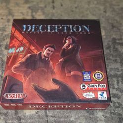 Deception - Murder in Hong Kong Board Game (2021) 100% Complete Very Good Condition!